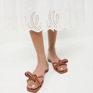 Loeffler Randall - Hadley Timber Leather Bow Sandal